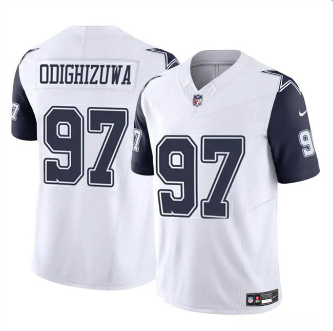 Men's Dallas Cowboys #97 Osa Odighizuwa White F.U.S.E Vapor Untouchable Limited Stitched Football Jersey